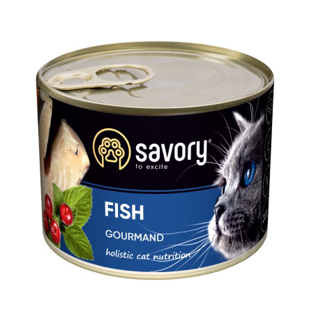 Savory Cat Adult Fish 200 г